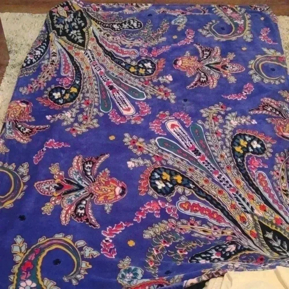 Vera Bradley Paisley throw blanket‎ 75x48
